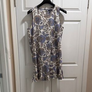 Tommy Hilfiger Great Easter Dress  Blue and Cream Floral Midi Dress